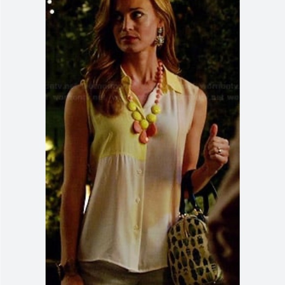 Equipment 100%Silk Diem Clean with Inset Button Down Shirt in Bright White - Picture 4 of 13